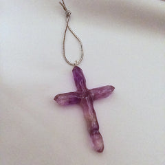 Quartz Titanium Red Cross Christmas Ornament